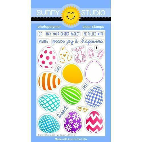 Sunny Studio Stamps - Eggs to Dye For Stamps and Dies