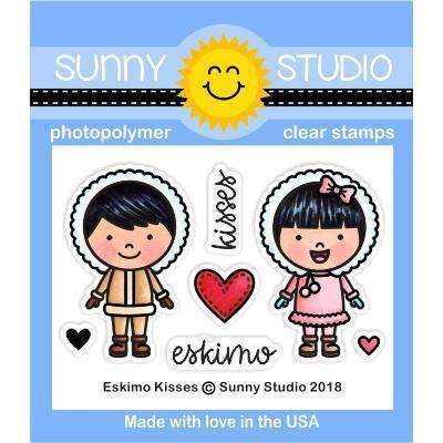 Sunny Studio Stamps - Eskimo Kisses Stamp and Die