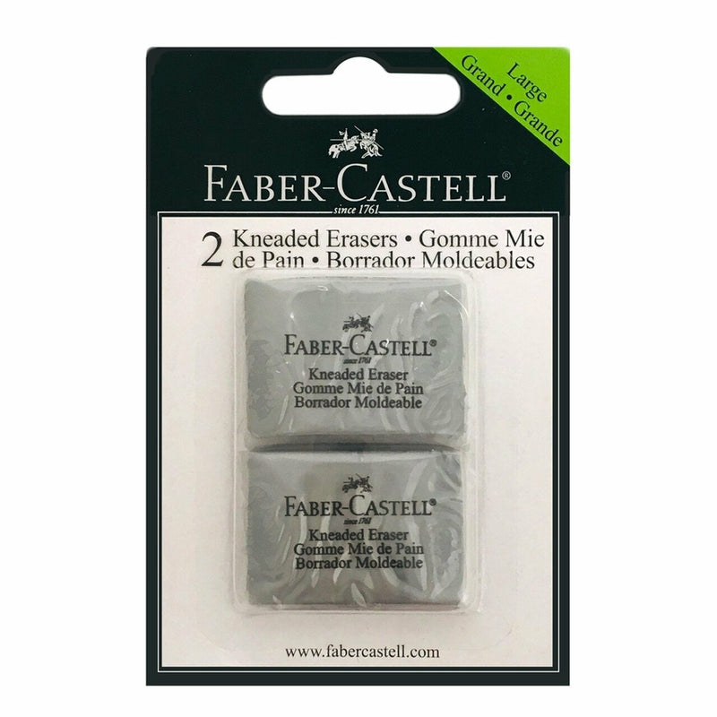 Faber Castell - Kneadable Eraser GREY 2 PACK