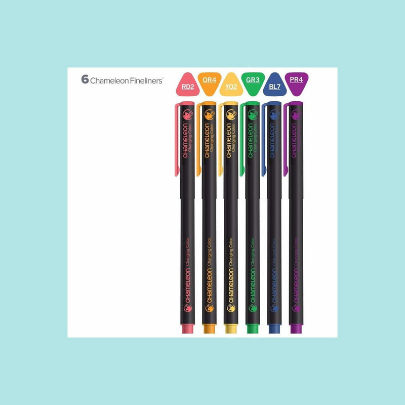 White Smoke Chameleon Fineliners - 6 pack Colors - NEW!!!