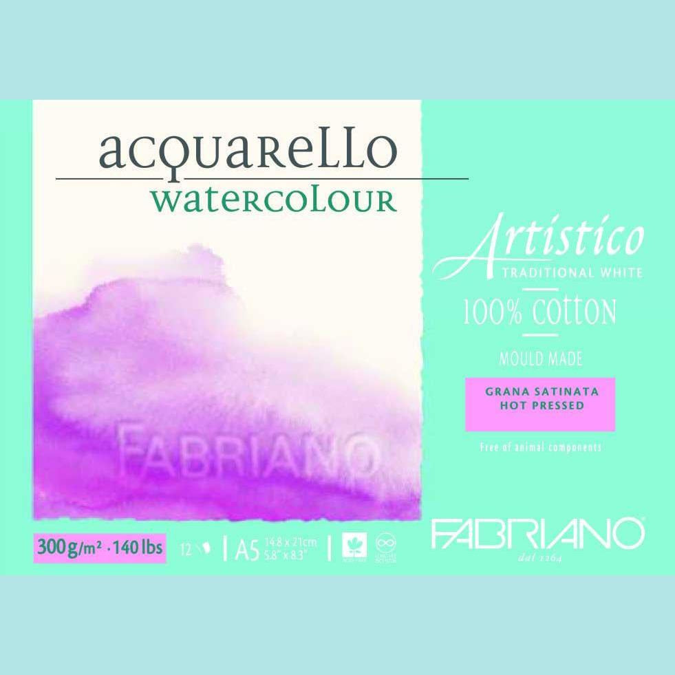 Fabriano - Artistico Watercolour Pads A5HP300