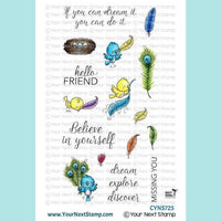Your Next Stamp - YNS - Fabulous Feathers Stamps and Dies