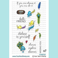 Your Next Stamp - YNS - Fabulous Feathers Stamps and Dies