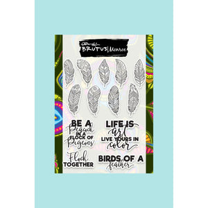 Brutus Monroe - Birds of a Feather - Feathered Sentiments Stamp