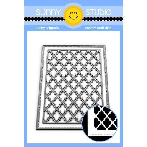 Sunny Studio Stamps - Frilly Frames Quatrefoil
