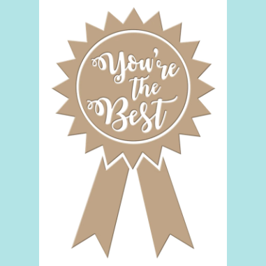 Spellbinders - Glimmer Hot Foil Plate - You're the Best
