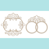Spellbinders - Glimmer Hot Foil Plate - Monogram Medallions