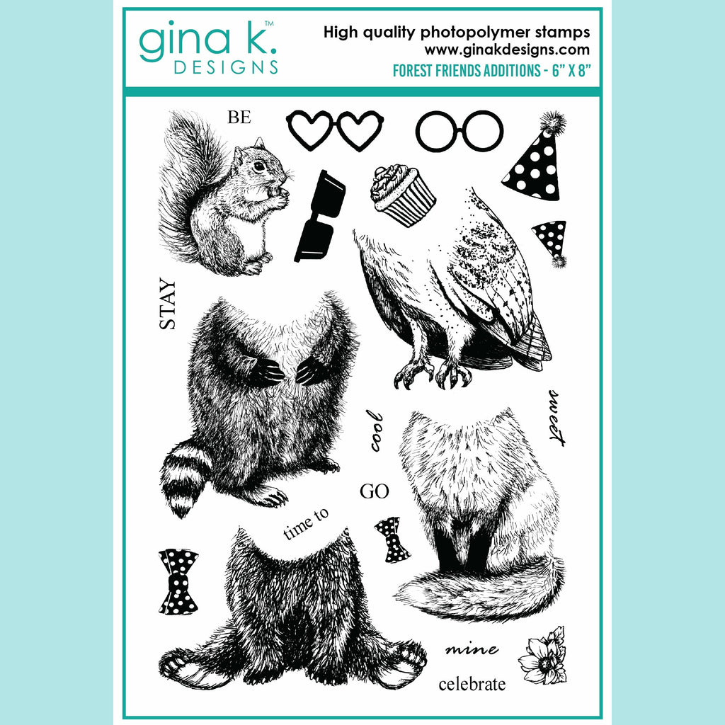 Gina K Designs - Forest Friend Additions Stamp Set