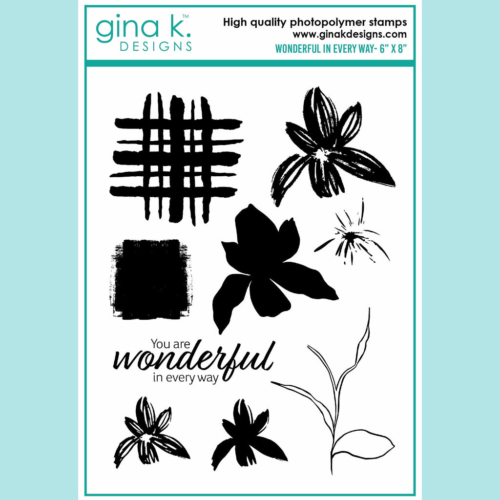 Gina K Designs - Wonderful in Every Way Stamp