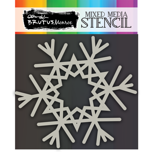 Brutus Monroe - Mixed Media Stencil - Grover Snowflake