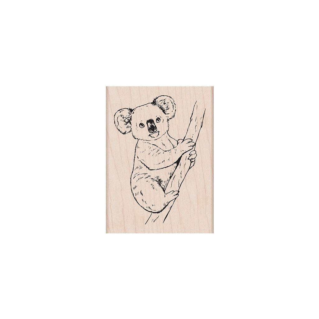 Hero Arts -  Koala on Branch Woodblock Stamp