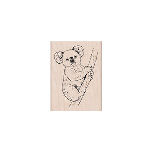 Hero Arts -  Koala on Branch Woodblock Stamp