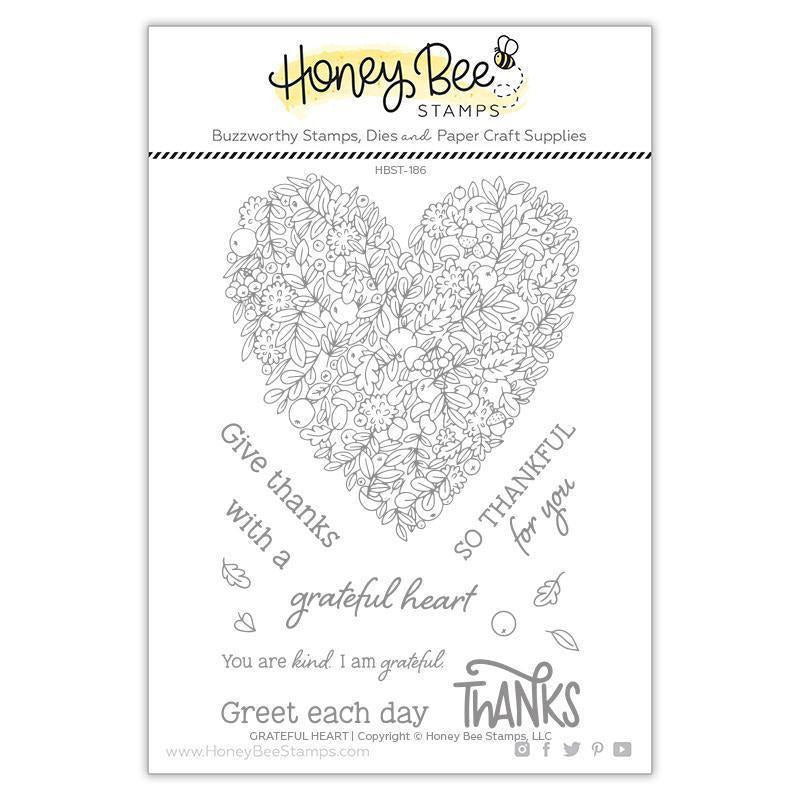 Honey Bee - Grateful Heart | 4x6 Stamp Set 