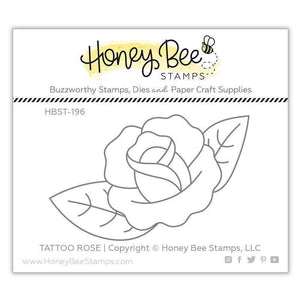 Honey Bee - Tattoo Rose | 2x3 Stamp Set and Die