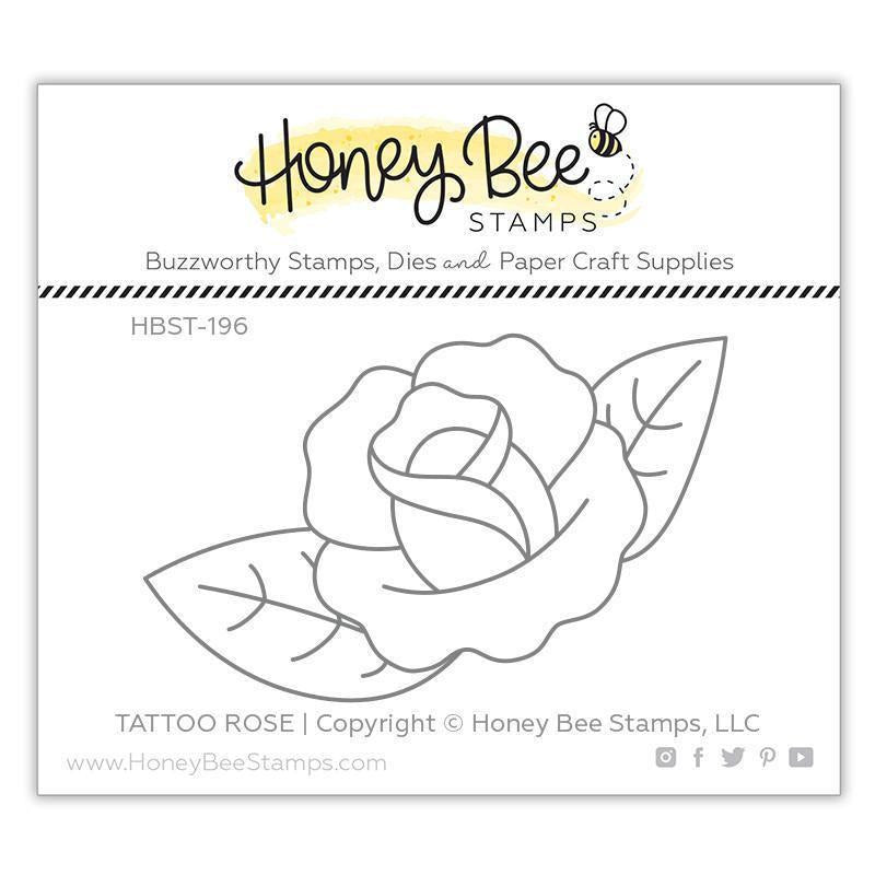 Honey Bee - Tattoo Rose | 2x3 Stamp Set and Die