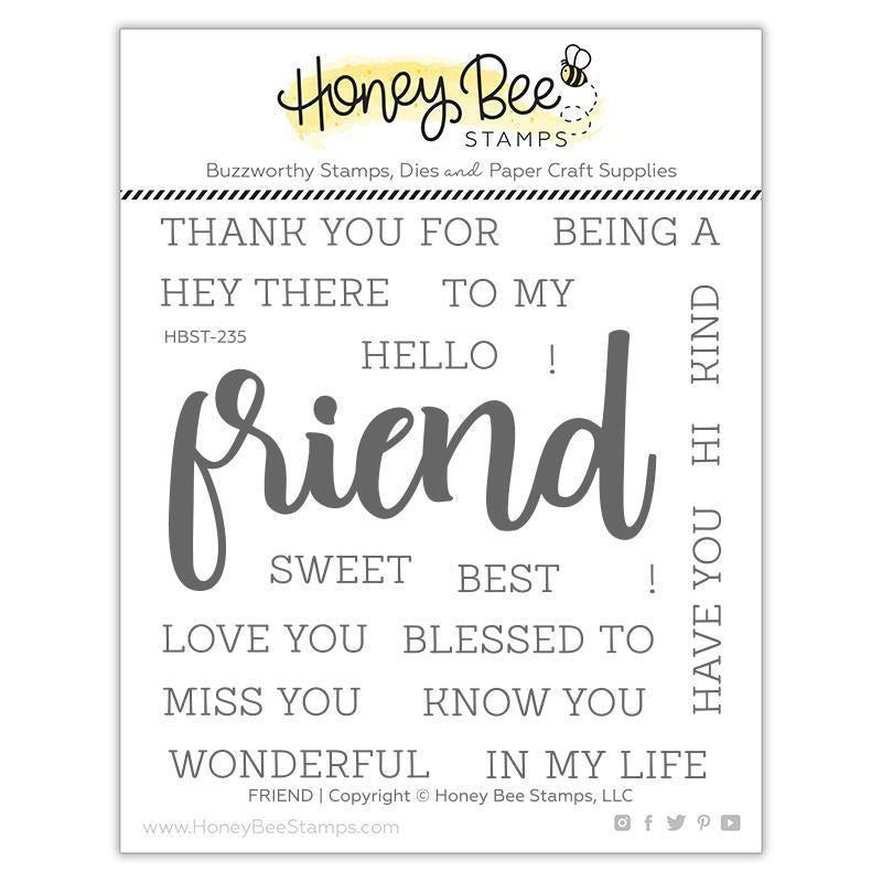 Honey Bee - Friend | 4x4 Stamp Set