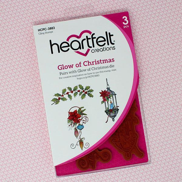 Heartfelt Creations - Glow of Christmas Cling Stamp and Die