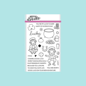 White Smoke Heffy Doodle - Lucky Friends Clear Stamp Set