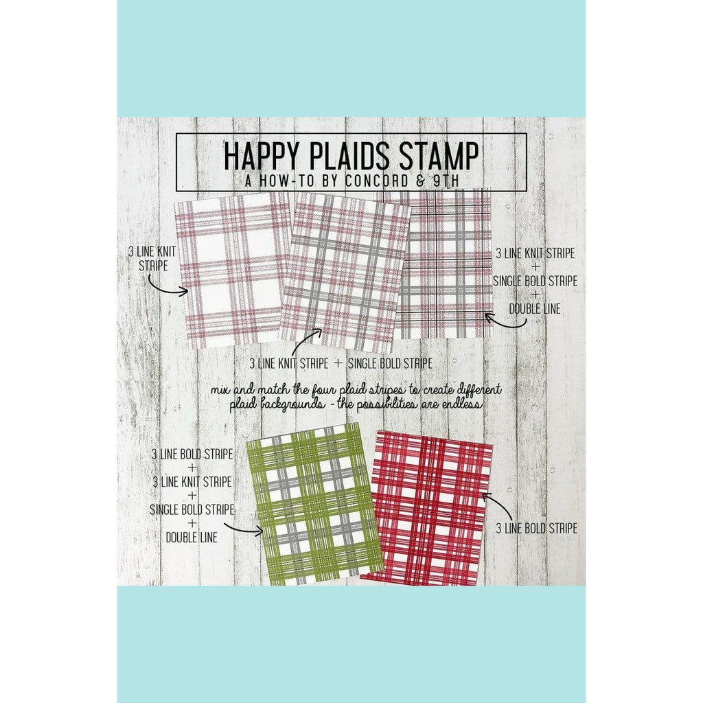 Concord & 9th HAPPY PLAIDS Stamp  
