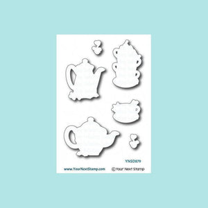 Ghost White Your Next Stamp - Holiday Tea Die Set