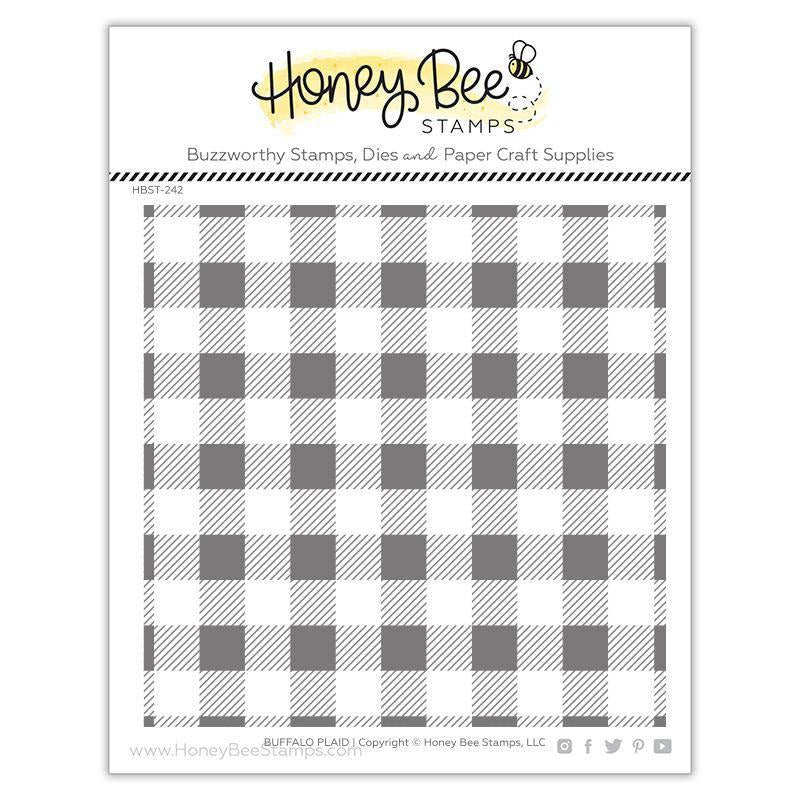 Honey Bee - Buffalo Plaid - Stamp Set