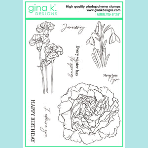 Gina K - I Admire You Stamp