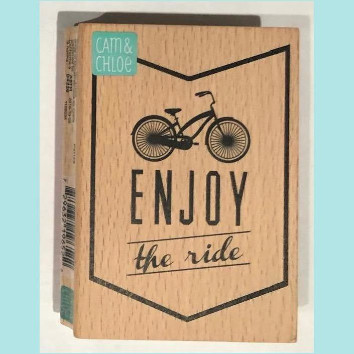 Powder Blue Hampton Art - Cam & Chloe - Wooden Stamp - Enjoy the Ride