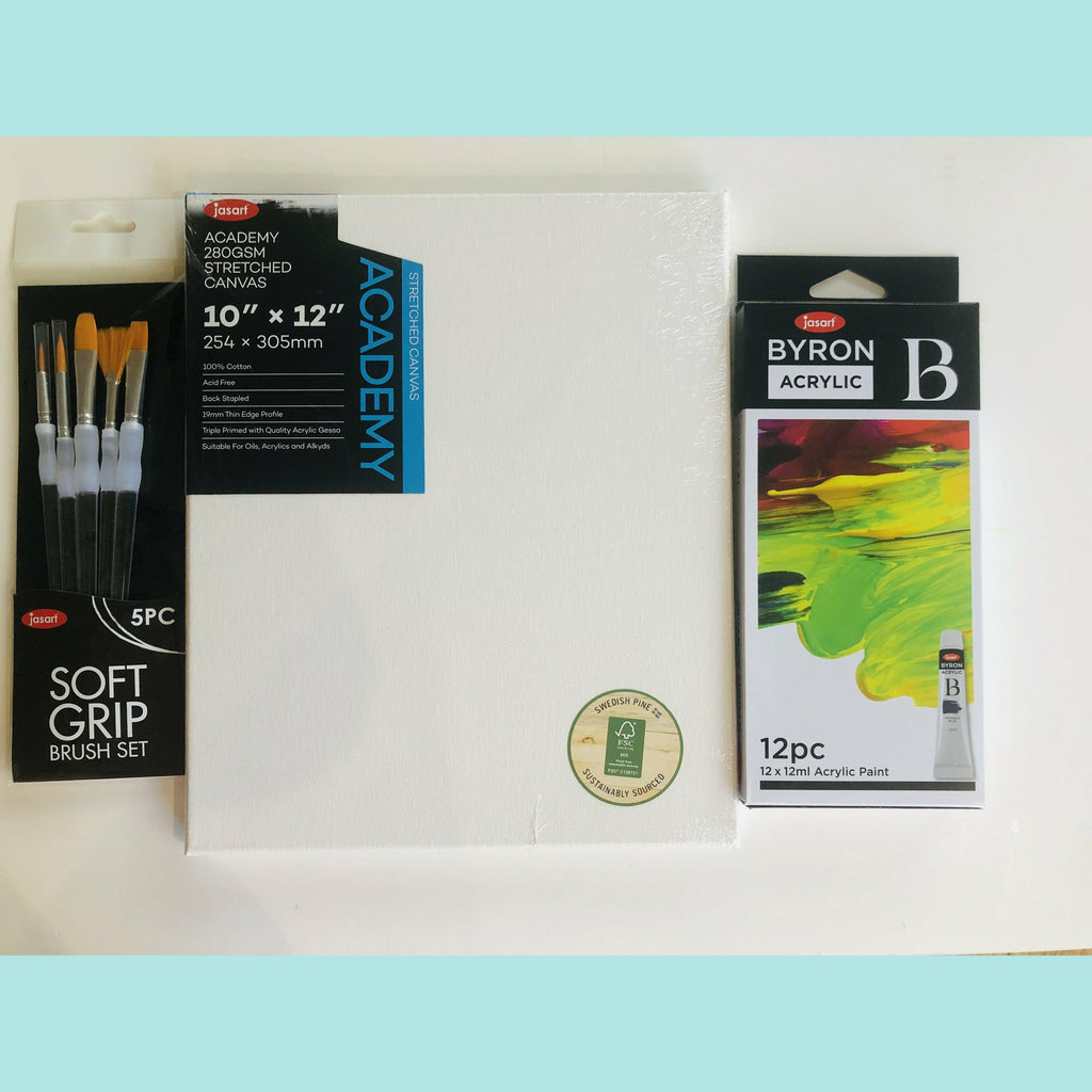 Light Gray Jasart Byron Acrylics Paint Kits - Starter Set 1