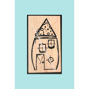 Stampotique - Home sweet home  - Wood Mounted Stamp
