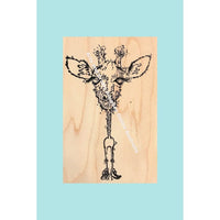 Stampotique - Gordon Giraffe - Wood Mounted Stamps