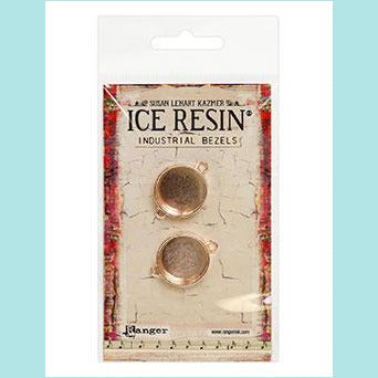 Ice Resin Industrial Bezels Collection - Small Circle Rose