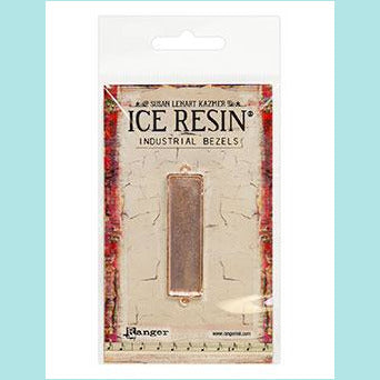 Ice Resin Industrial Bezels Collection - Medium Rectangle Rose