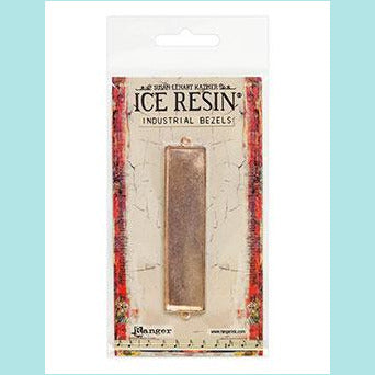 Ice Resin Industrial Bezels Collection - Large Rectangle Rose