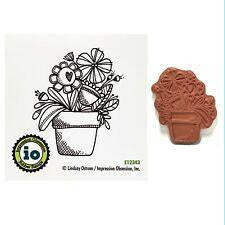 Impression Obsession - Big Flower Pot Cling Stamp