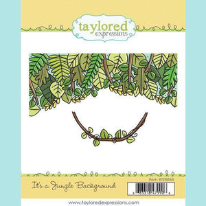 Taylored Expressions - Its a Jungle Background Stamps and Edger Dies