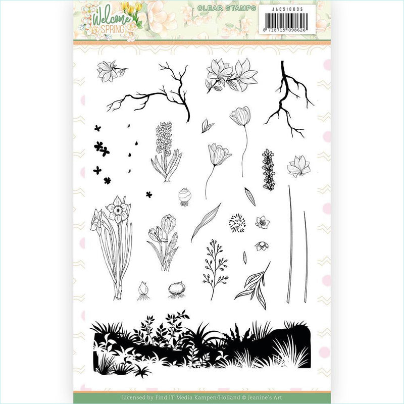 Find It - Clear Stamps - Jeanine's Art Welcome Spring