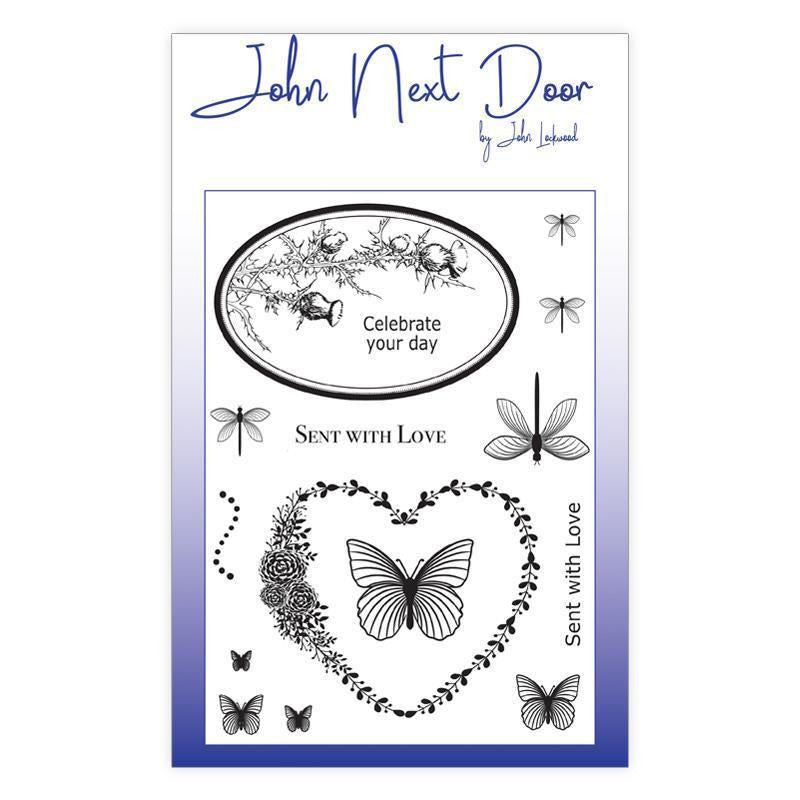 John Next Door - Clear Stamp - Butterfly Frames (14 pcs)