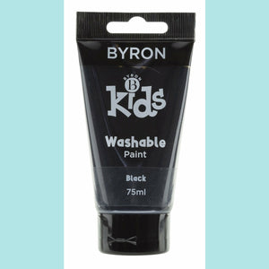 Jasart Byron - Kids Washable Paint 75ml BLACK