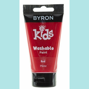 Jasart Byron - Kids Washable Paint 75ml RED