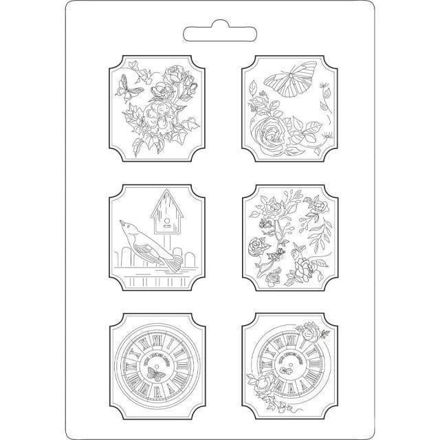 Stamperia - Soft Mould A4 size Plaquettes House of Roses