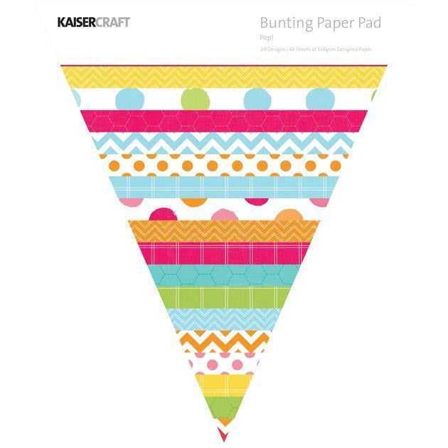 Kaisercraft - Triangle Paper Pad - POP! Bunting