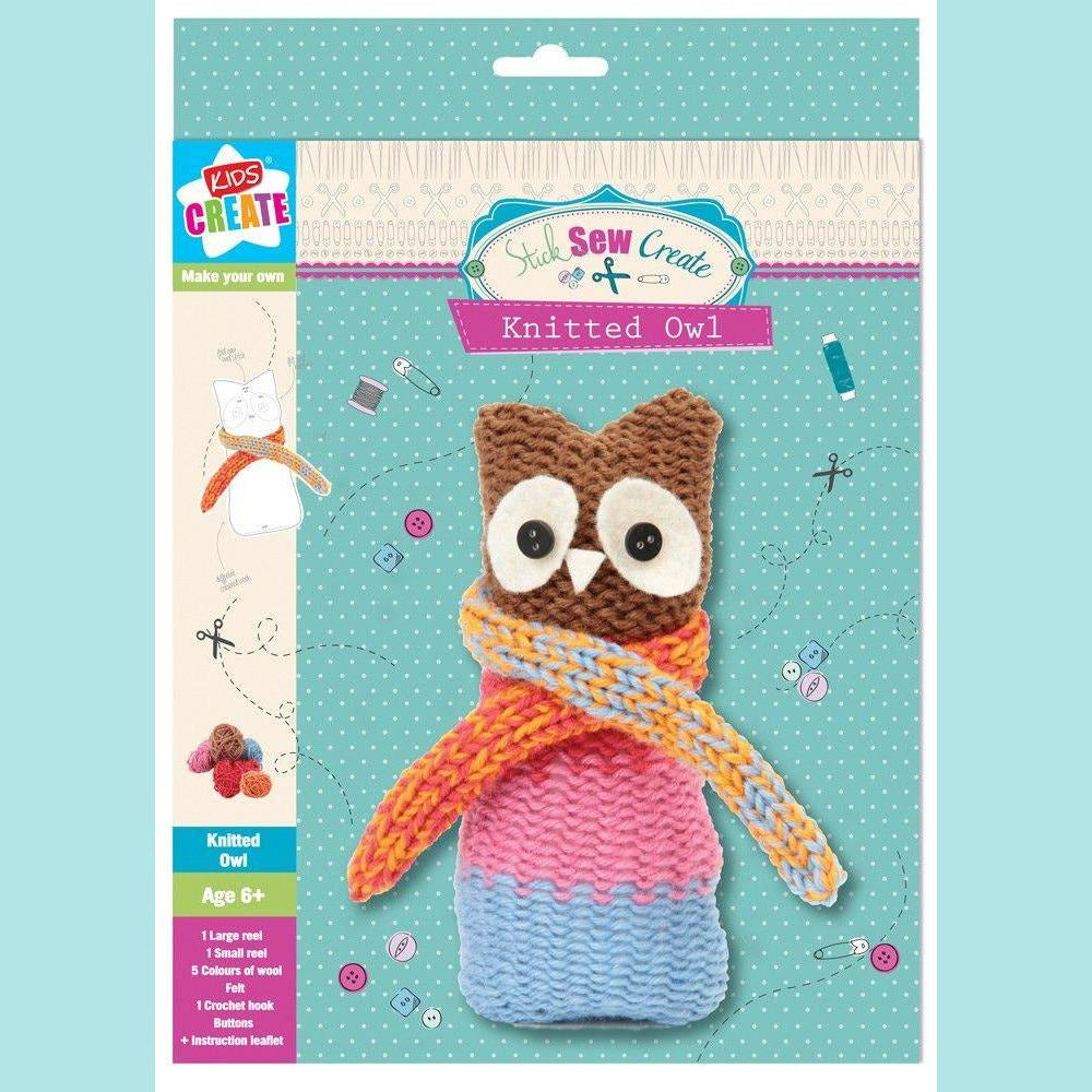 Kids Create - Stick Sew Create - Knitted Owl