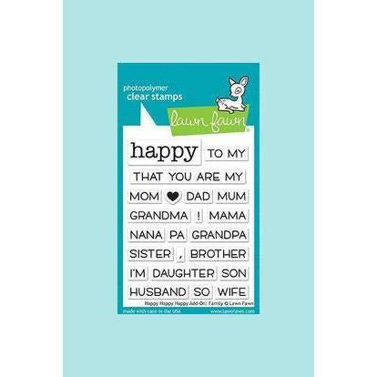 Lawn Fawn Happy Happy Happy Add-On: Family Stamp and Die