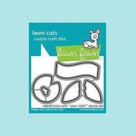 Yellow Green Lawn Fawn Year Eight Stamp and Die