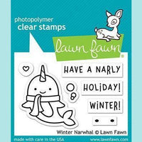 Lawn Fawn - Winter Narwhal Stamp