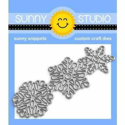 Sky Blue Sunny Studio Stamps - Lacy Snowflakes Die