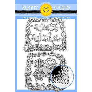 Sunny Studio Stamps - Layered Snowflake Frame