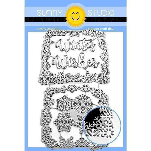 Sunny Studio Stamps - Layered Snowflake Frame