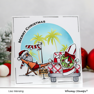 Light Gray Whimsy Stamps Calm Christmas Clear Stamps