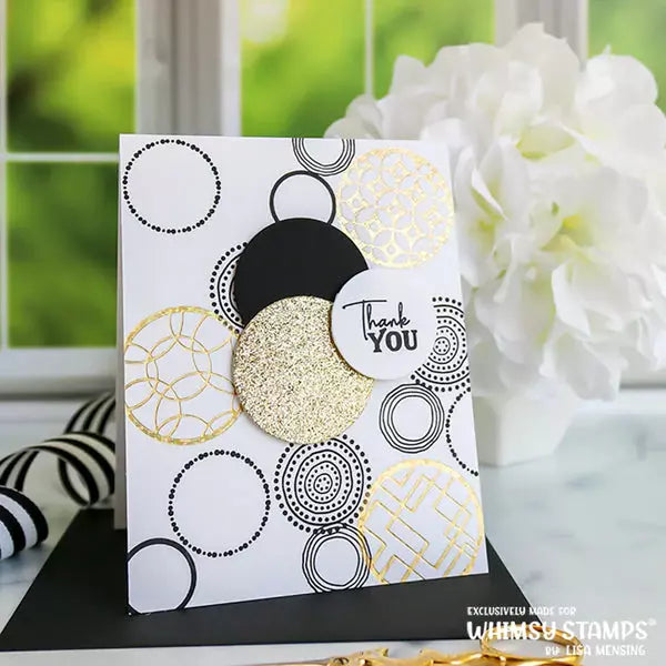 Whimsy Stamps - Medallions Modern Hot Foil Plates
